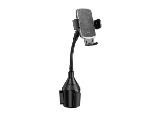 Автотримач для телефона HOCO H63 Utmost push-type car mount(cup holder) Black (6942007639972)