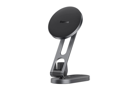 Автотримач для телефона Baseus T-Space Series Folding Metal Car Mount Magnetic Phone Holder Frost Silver (C40151300S11-00)