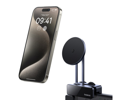 Автотримач для телефона Baseus MaxView Magnetic Car Mount for In-Vehicle Infotainment Screen Space Grey (C40180701813-00)