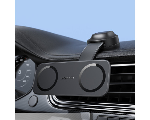 Автотримач для телефона ACEFAST D60 dual magnet car holder for dashboard Black (6974316285380)
