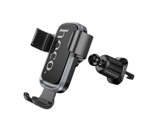 Автотримач Hoco H80 Vista gravity car holder(air outlet) black metal grey mag-6942007647908146164