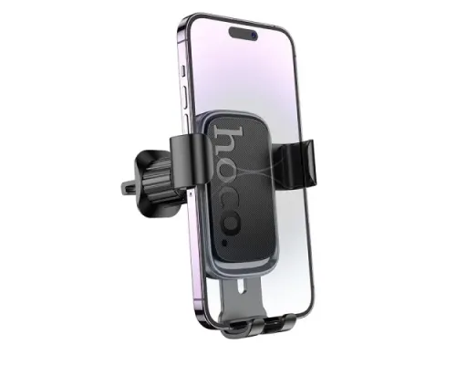 Автотримач Hoco H80 Vista gravity car holder(air outlet) black metal grey mag-6942007647908146164