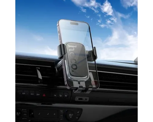 Автотримач Hoco H80 Vista gravity car holder(air outlet) black metal grey mag-6942007647908146164
