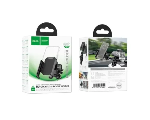 Вело/Мото тримач Hoco H91 Milly motorcycle bicycle universal holder Чорний mag-6942007662642146754