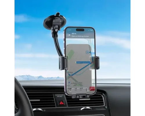 Автотримач Hoco H38 Cheetah car holder(windshield) Чорний mag-6942007617208152404