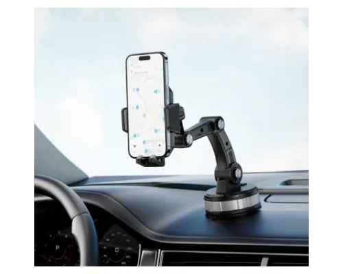 Автотримач XO C146 Suction Cup Rotating Cell Phone Holder Чорний mag-6920680857654147303