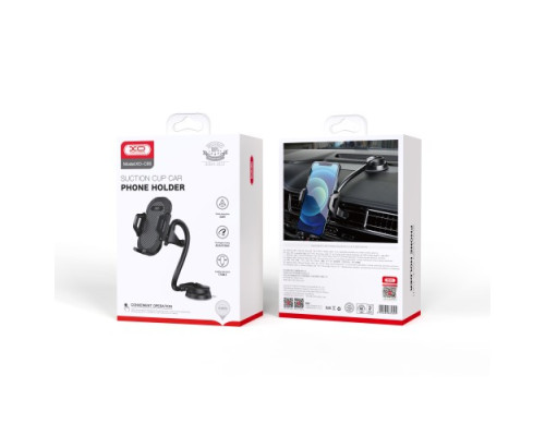 Автотримач XO C85 Car hose suction cup mobile phone holder Чорний mag-6920680882809140438