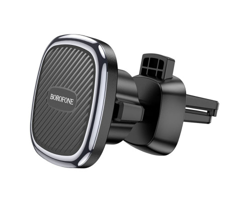 Тримач для мобільного BOROFONE BH67 Air outlet magnetic car holder Black Metal Grey