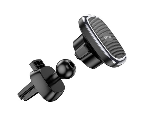 Тримач для мобільного BOROFONE BH67 Air outlet magnetic car holder Black Metal Grey