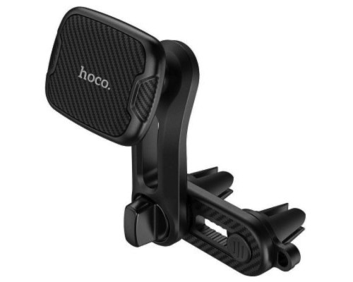 Тримач для мобільного HOCO CA68 Sagittarius series double air Outlet magnetic car holder Black