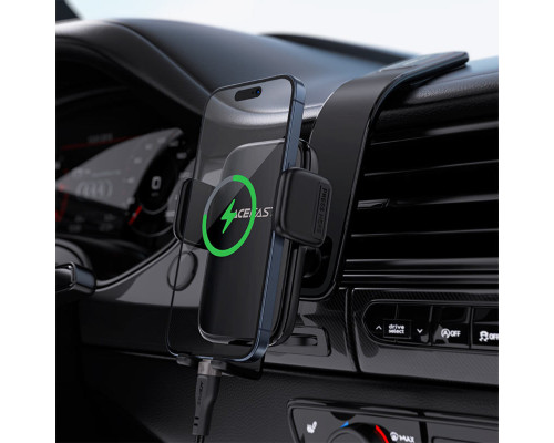 Автотримач для телефона ACEFAST D28 press type car holder for dashboard Black (6974316283171)