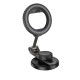 Автотримач для телефона HOCO H77 View folding magnetic ring car holder (center console) Black Metal Gray (6942007647878)