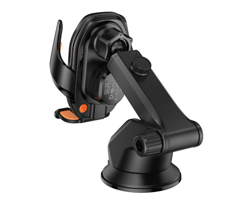 Автотримач для телефона з БЗП HOCO HOCO HW34 Blue whale 3-axis linkage wireless fast charging car holder(center console) (6942007652148)