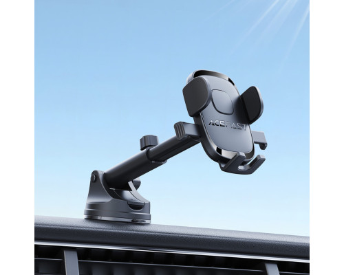 Автотримач для телефона ACEFAST D57 one-key lock car holder for dashboard Black (6974316284727)