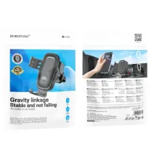 Автотримач BOROFONE BH129 Follower gravity car holder(air outlet) чорний mag-6941991121272146051