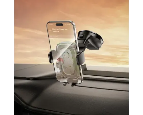 Автотримач BOROFONE BH132 Follower one-button car holder(center console) чорний mag-6941991121302145016