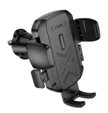 Автотримач Hoco H64 Gamble one-button car holder(air outlet) Чорний mag-6942007641159144051