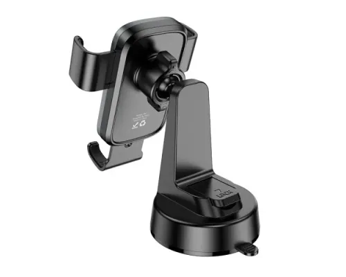 Автотримач Hoco H81 Vista Gravity Car holder(center console) black metal grey mag-6942007647915145096