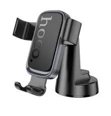 Автотримач Hoco H81 Vista Gravity Car holder(center console) black metal grey mag-6942007647915145096