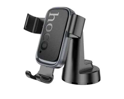 Автотримач Hoco H81 Vista Gravity Car holder(center console) black metal grey mag-6942007647915145096