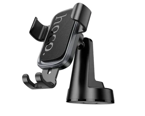Автотримач Hoco H81 Vista Gravity Car holder(center console) black metal grey mag-6942007647915145096