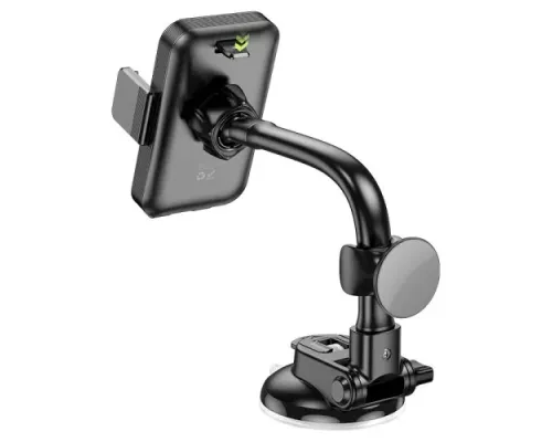 Автотримач Hoco H27 Rock push-type car holder(center console) black mag-6942007608923145082