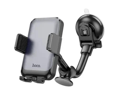 Автотримач Hoco H27 Rock push-type car holder(center console) black mag-6942007608923145082