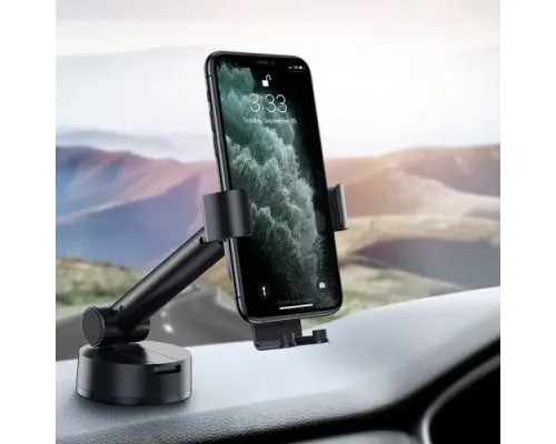 Автотримач Baseus Simplism gravity car mount holder with suction base Black SUYL-JY01 mag-6953156220966145775