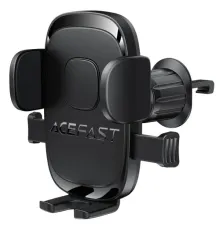 Тримач ACEFAST D56 one key lock car holder for air vent Black mag-6974316284710153318