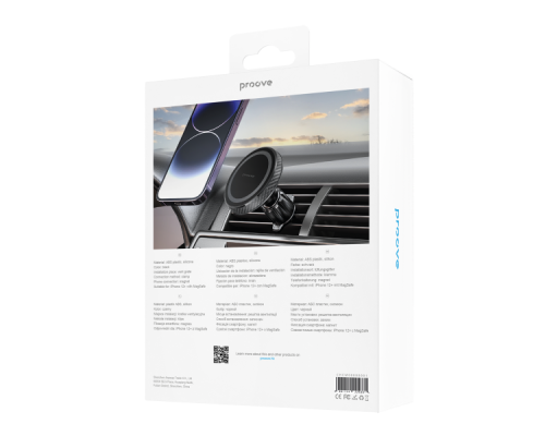 Автотримач Proove Carbon Magnetic Air Outlet Car Mount black PLS-00-00112556