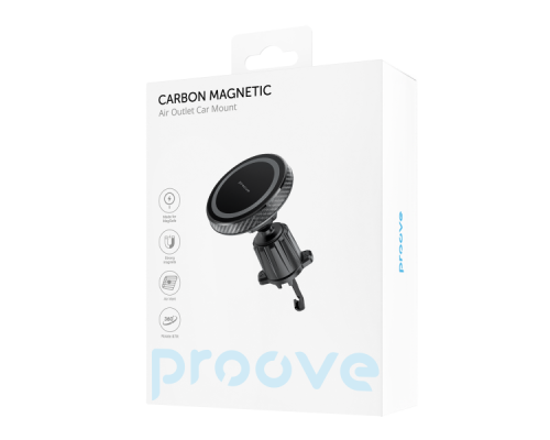 Автотримач Proove Carbon Magnetic Air Outlet Car Mount black PLS-00-00112556