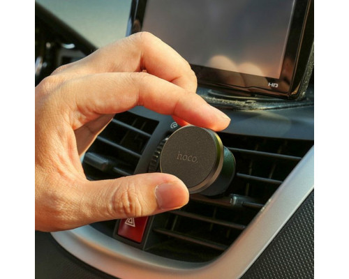 Автотримач для телефона HOCO CA81 Ligue Air vent magnetic car holder Black (6931474743879)