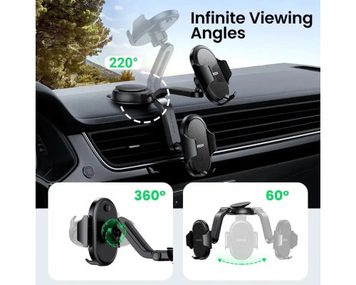 Автотримач для телефона UGREEN LP405 Waterfall-Shaped Suction Cup Phone Mount (UGR-20473)