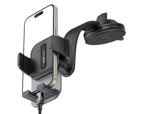 Автотримач для телефона ACEFAST D26 press type car holder for dashboard Black (6974316283041)