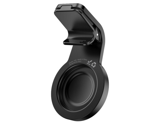 Автотримач для телефона HOCO H59 Show ring magnetic car holder (L air outlet) Black Metal Gray (6942007637596)