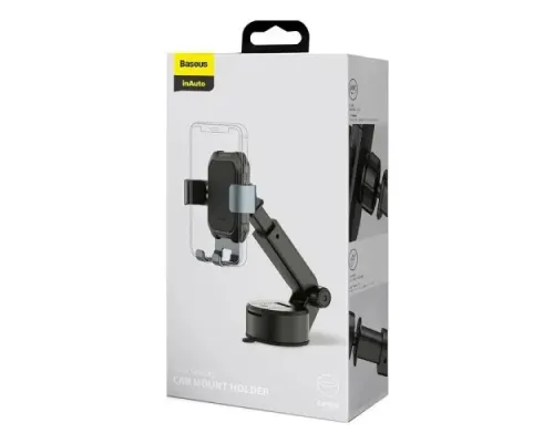 Автотримач Baseus Tank gravity car mount holder with suction base Tarnish Black SUYL-TK01 mag-6953156226326145776