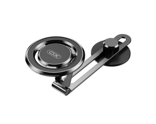 Автотримач XO C132 Tesla specific iPhone metal bracket (with magnetic iron ring) Чорний mag-692068084574319764