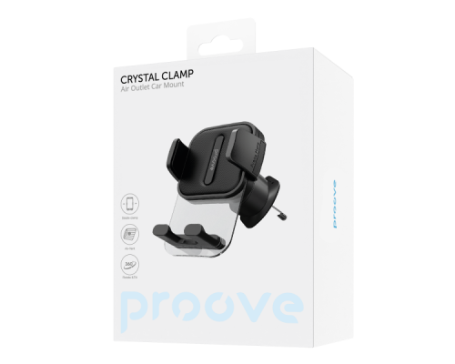 Автотримач Proove Crystal Clamp Air Outlet Car Mount black PLS-00-00112557