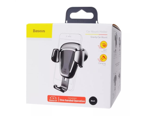 Автотримач Baseus Gravity Car Mount black PLS-00-00113850