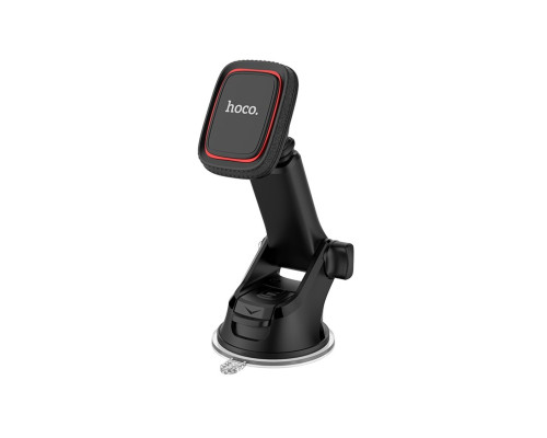 Тримач для мобільного HOCO CA42 Cool Journey in-car dashboard holder with stretch rod Black/Red (6957531093237)