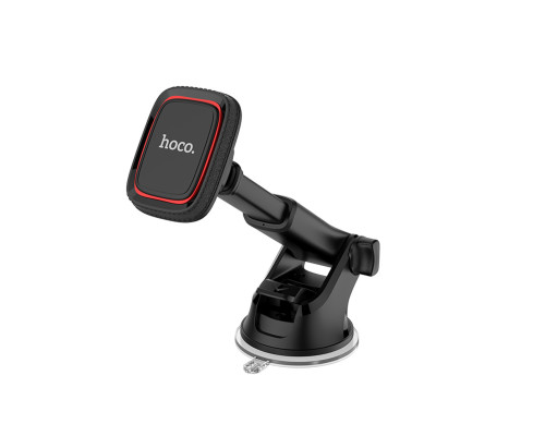 Тримач для мобільного HOCO CA42 Cool Journey in-car dashboard holder with stretch rod Black/Red (6957531093237)