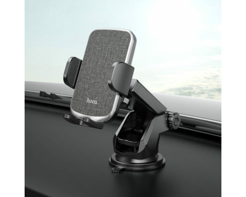 Тримач для мобільного HOCO CA95 Polaris push-type telescopic suction cup car holder Black