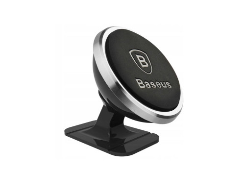 Тримач для мобiльного Baseus 360° Adjustable Magnetic Phone Mount Silver (SUCX140012)