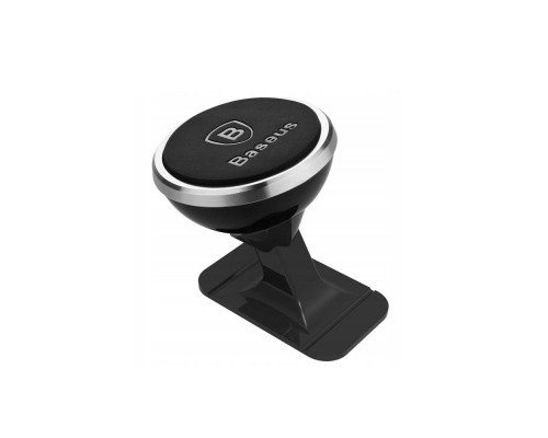 Тримач для мобiльного Baseus 360° Adjustable Magnetic Phone Mount Silver (SUCX140012)