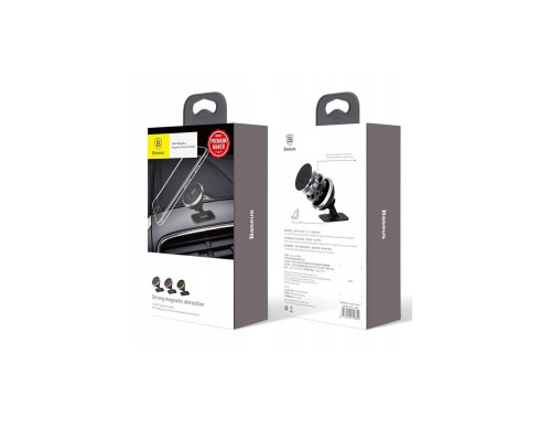 Тримач для мобiльного Baseus 360° Adjustable Magnetic Phone Mount Silver (SUCX140012)
