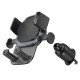 Автотримач для телефона BOROFONE BH120 Delightful one-button car holder (air outlet) Black Gray (6941991114786)