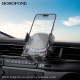 Автотримач для телефона BOROFONE BH120 Delightful one-button car holder (air outlet) Black Gray (6941991114786)