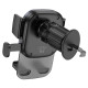 Автотримач для телефона BOROFONE BH120 Delightful one-button car holder (air outlet) Black Gray (6941991114786)