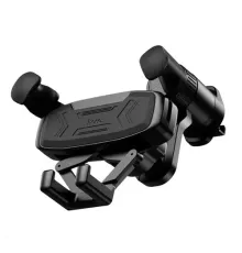 Автотримач Hoco H66 Gamble gravity linkage car holder(air outlet) Чорний mag-6942007641197144053