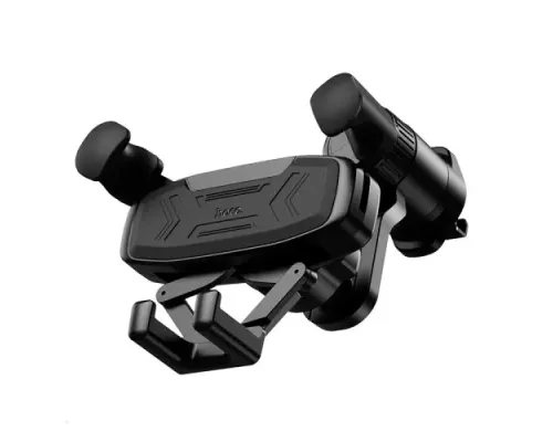 Автотримач Hoco H66 Gamble gravity linkage car holder(air outlet) Чорний mag-6942007641197144053